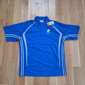 Chase Authentics Rusty Wallace 2005 Last Call Penske Racing Polo Blue Large NWT